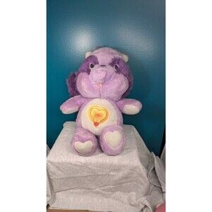 Bright Heart Racoon Care Bear Cousins Vintage Plush 13" 1984